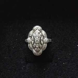 Authentic Diamond and 14kt white gold diamond ring